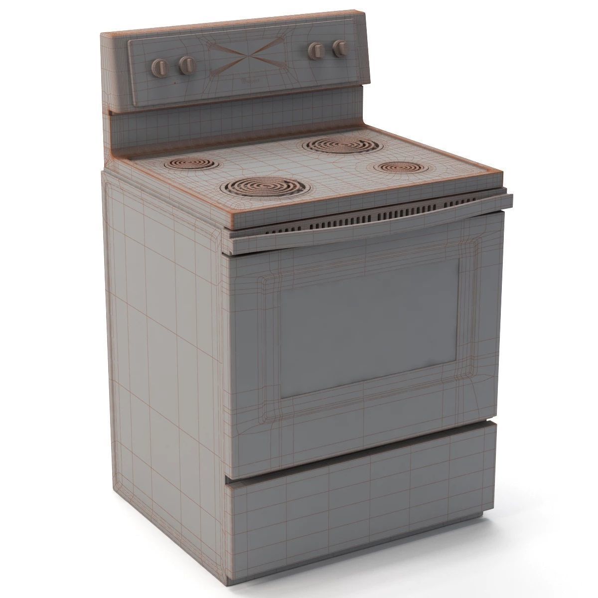 Freestanding Electric Range with AccuBake System WFC310S0ES 3D model_5