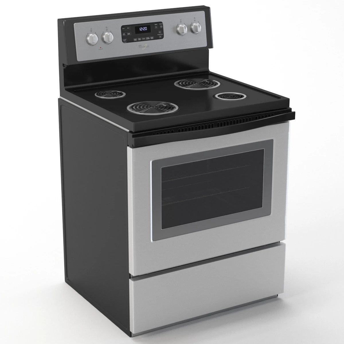 Freestanding Electric Range with AccuBake System WFC310S0ES 3D model_1