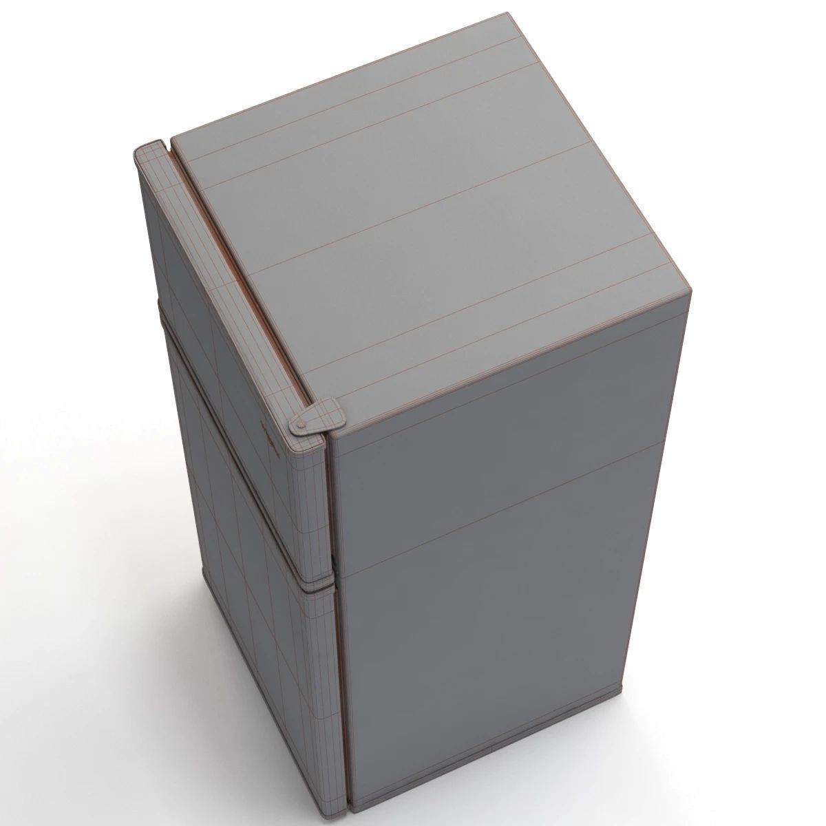 28-inch Wide Top Freezer Refrigerator-16 cu ft WRT316SFDB 3D model_6