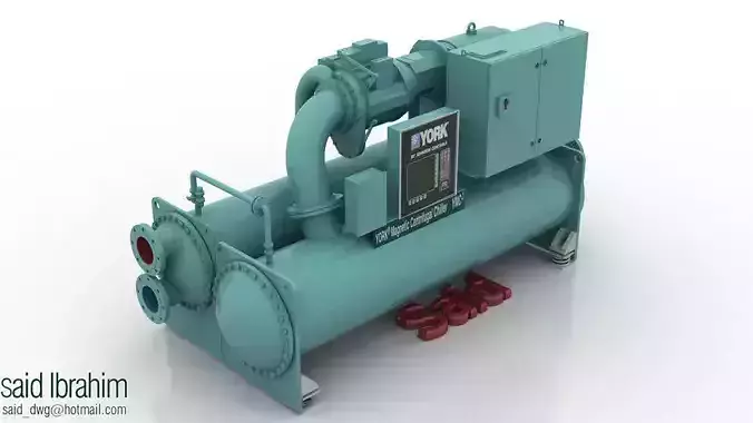 York Chiller  Free 3D model
