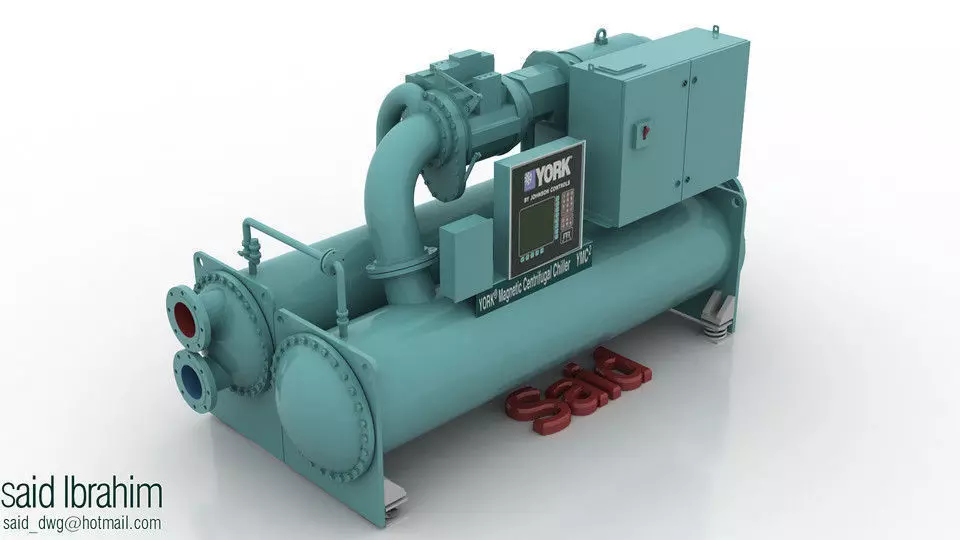 York Chiller  Free 3D model_0