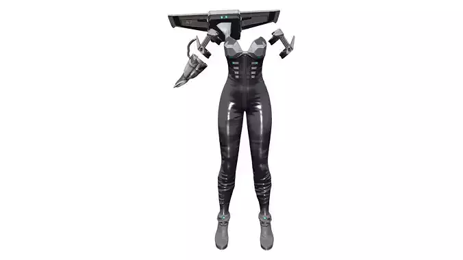 Sci-fi Armoured Suit Arm Armours Boots