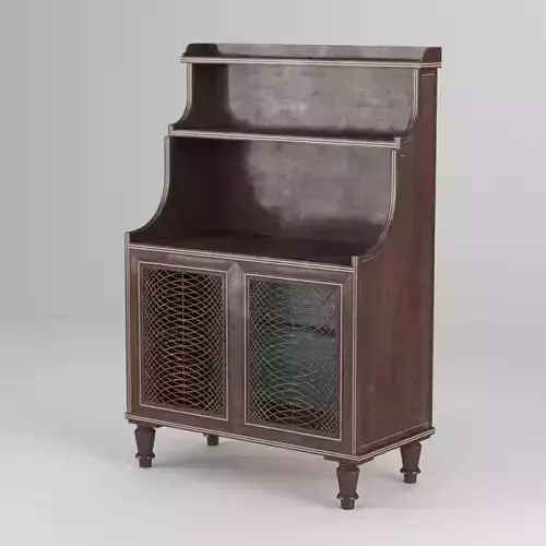 1820s English Regency Period Waterfall Bookcase