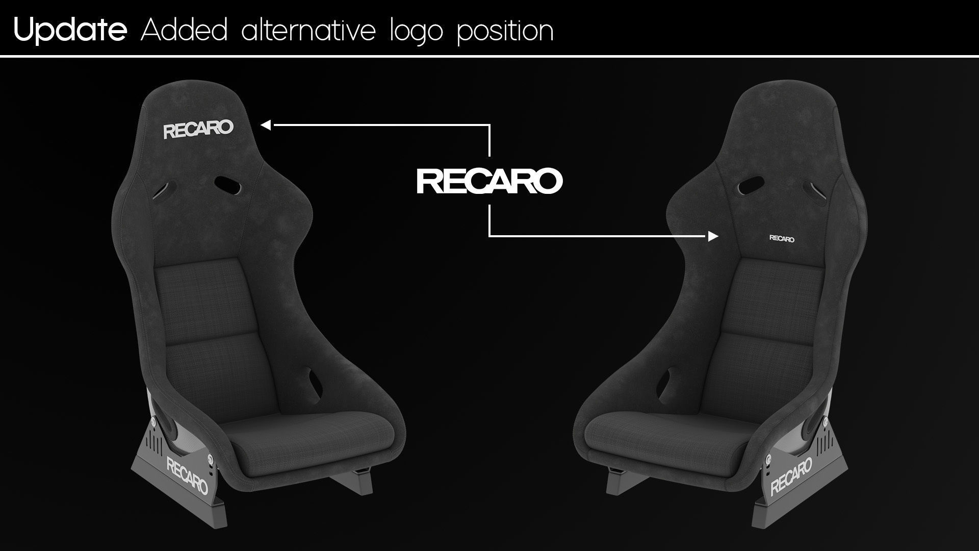 RECARO Pole Position Car Racing Seat 3D Model 3D model_3