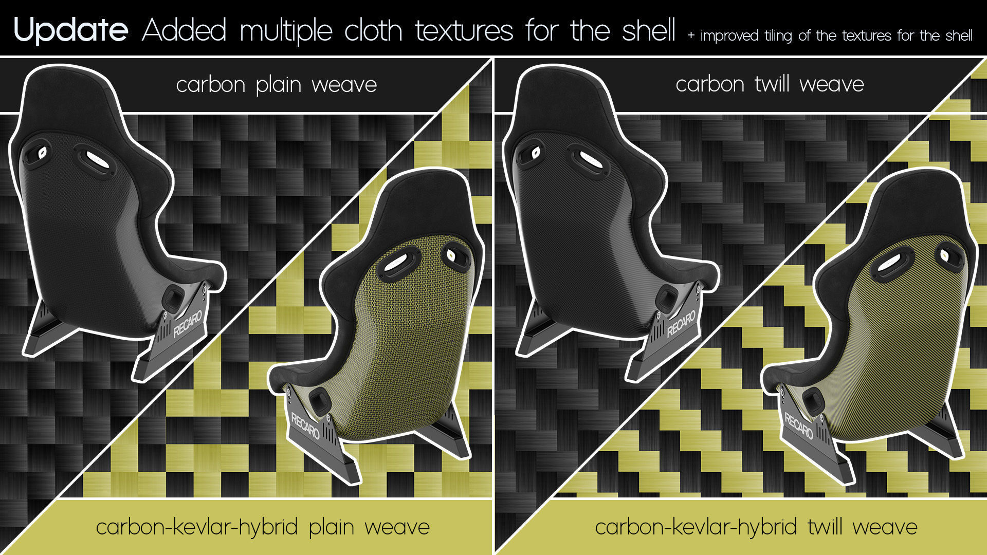 RECARO Pole Position Car Racing Seat 3D Model 3D model_5