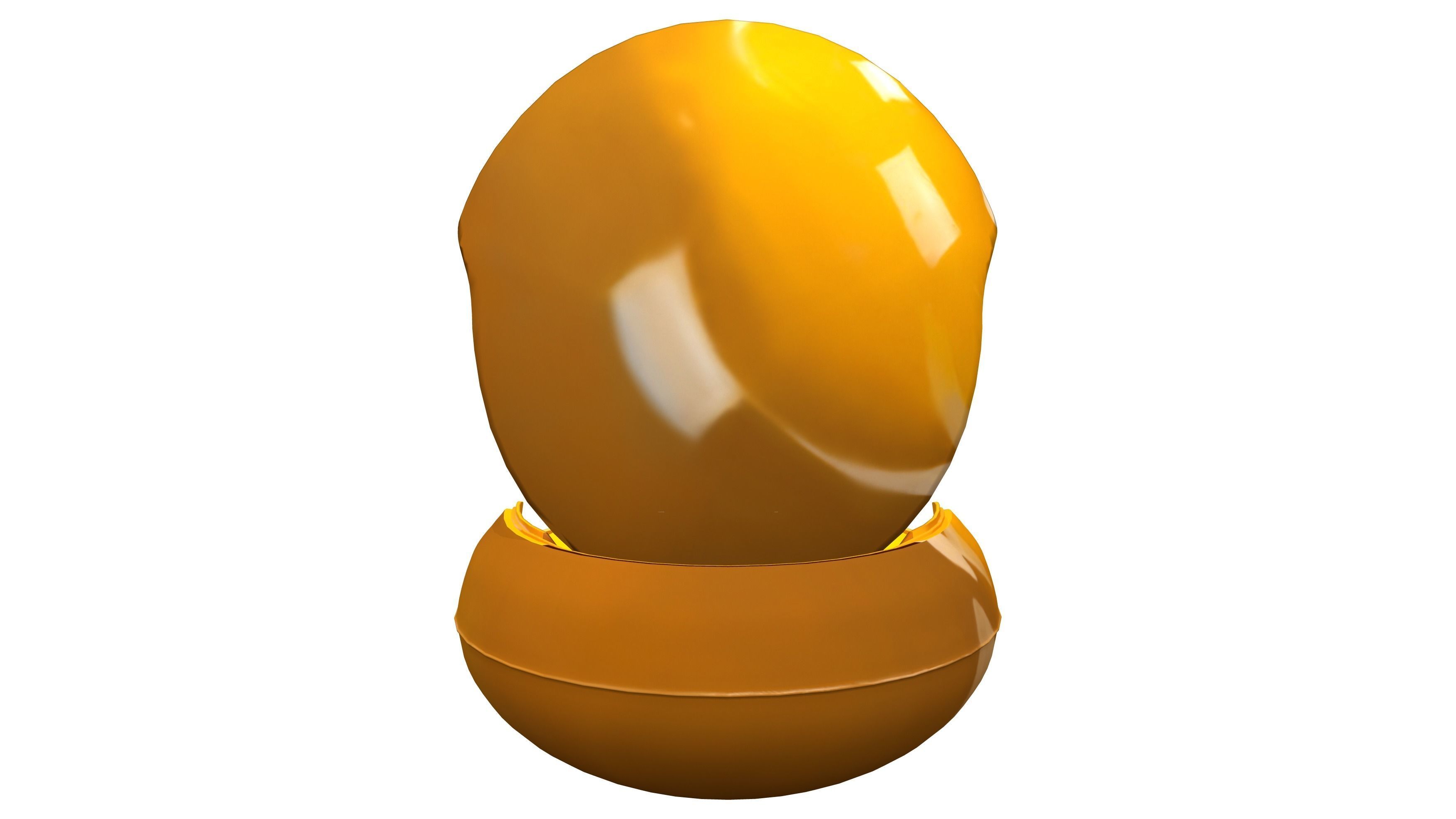 Egg Chair Low-poly 3D model_4