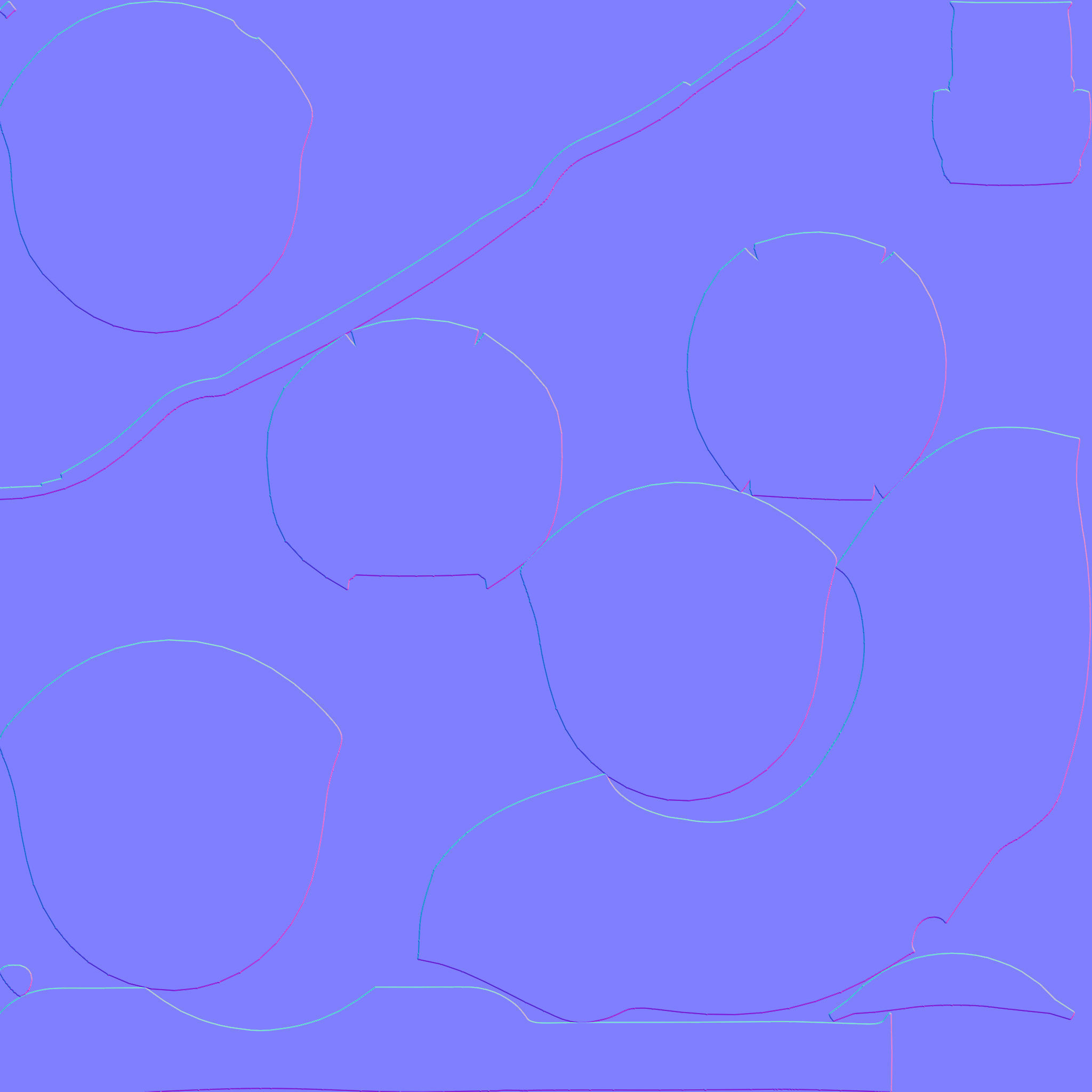 Egg Chair Low-poly 3D model_10