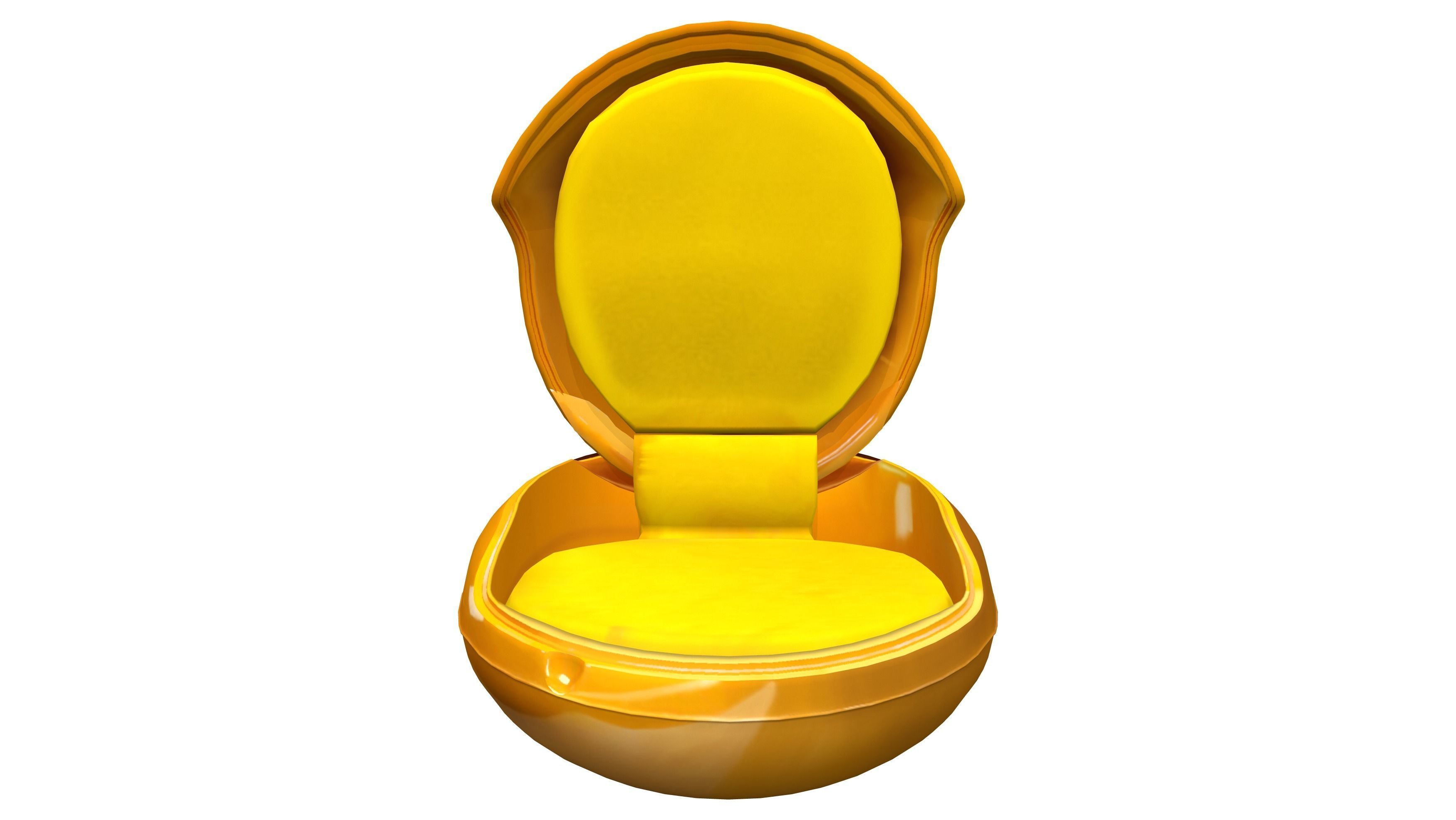 Egg Chair Low-poly 3D model_2