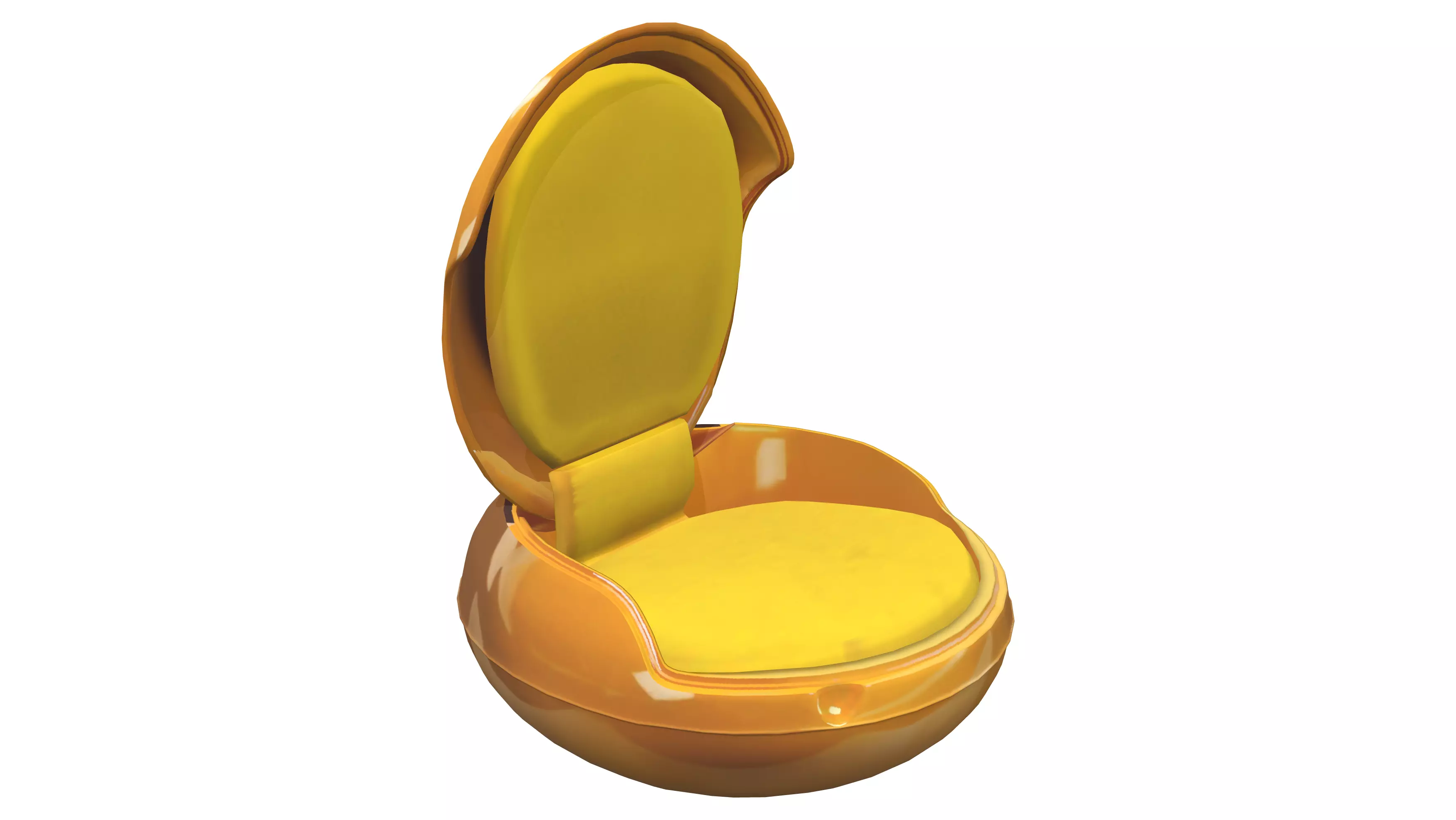 Egg Chair Low-poly 3D model_0