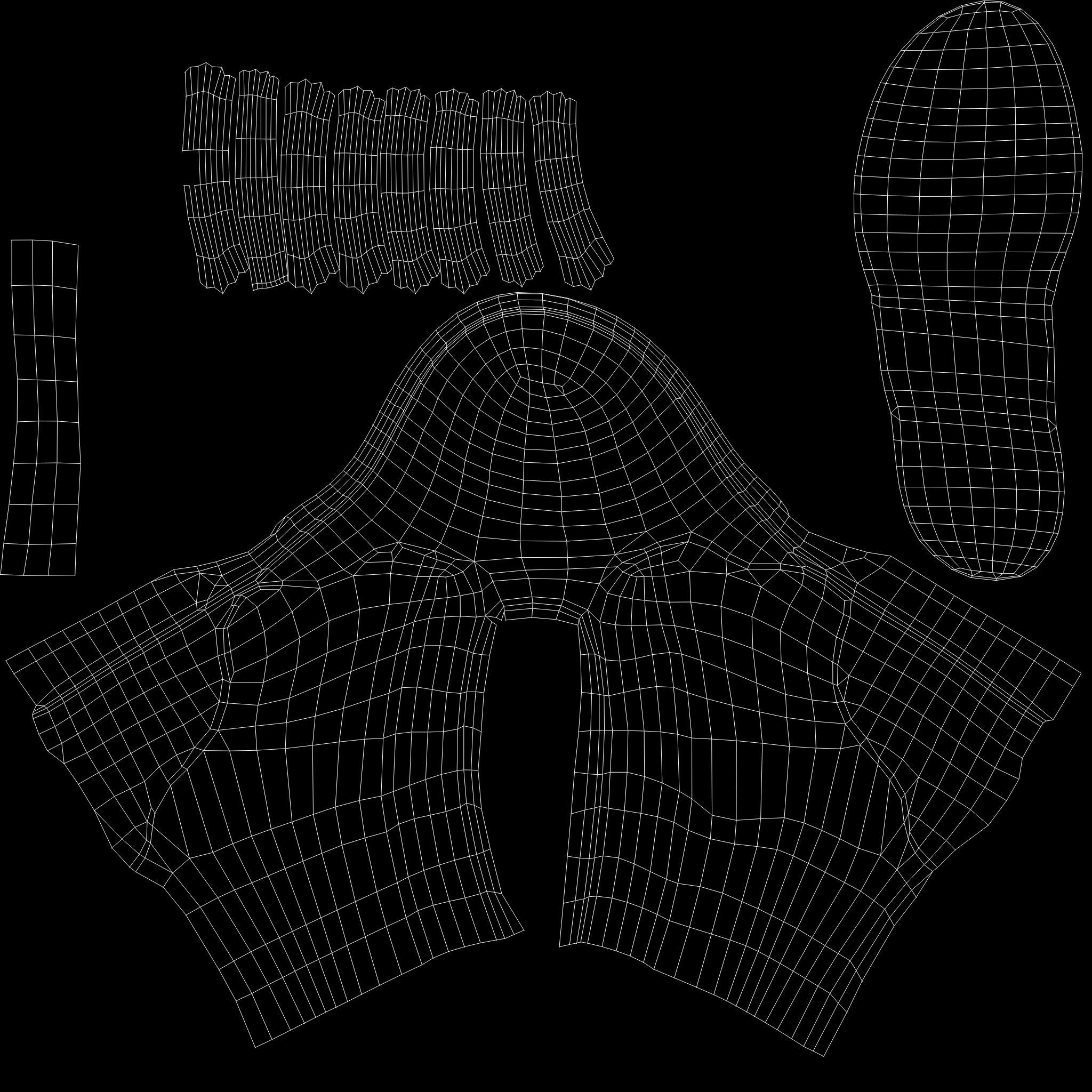 Squid Game Red Guard Outfit Low-poly 3D model_14