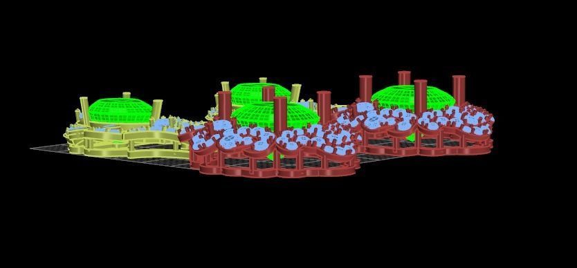 earing two earrings 3D print model_3