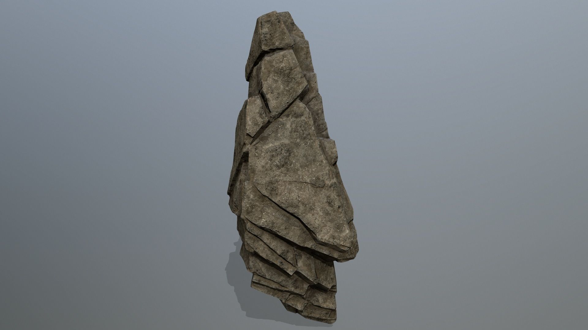 desert rocks Low-poly 3D model_9