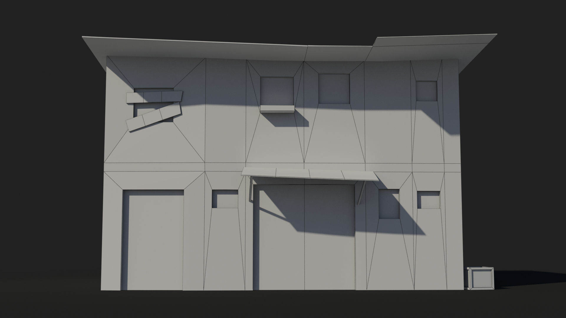 Slum x6 Low-poly 3D model_7