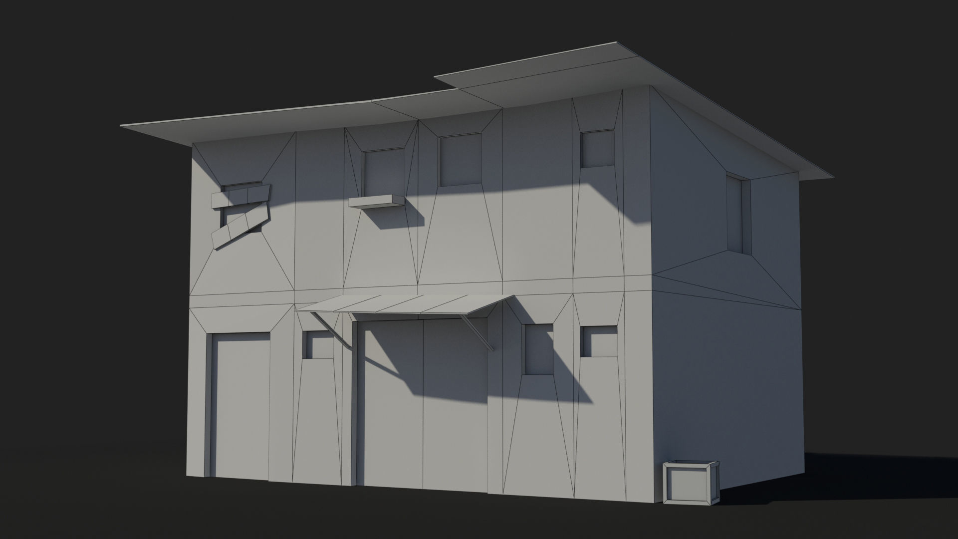 Slum x6 Low-poly 3D model_6