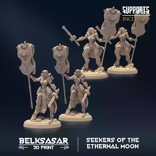 Moon Keeper Battleleader Nude and Normal Set x4
