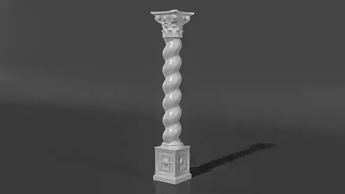 Antique Roman Column 3D model Free 3D model