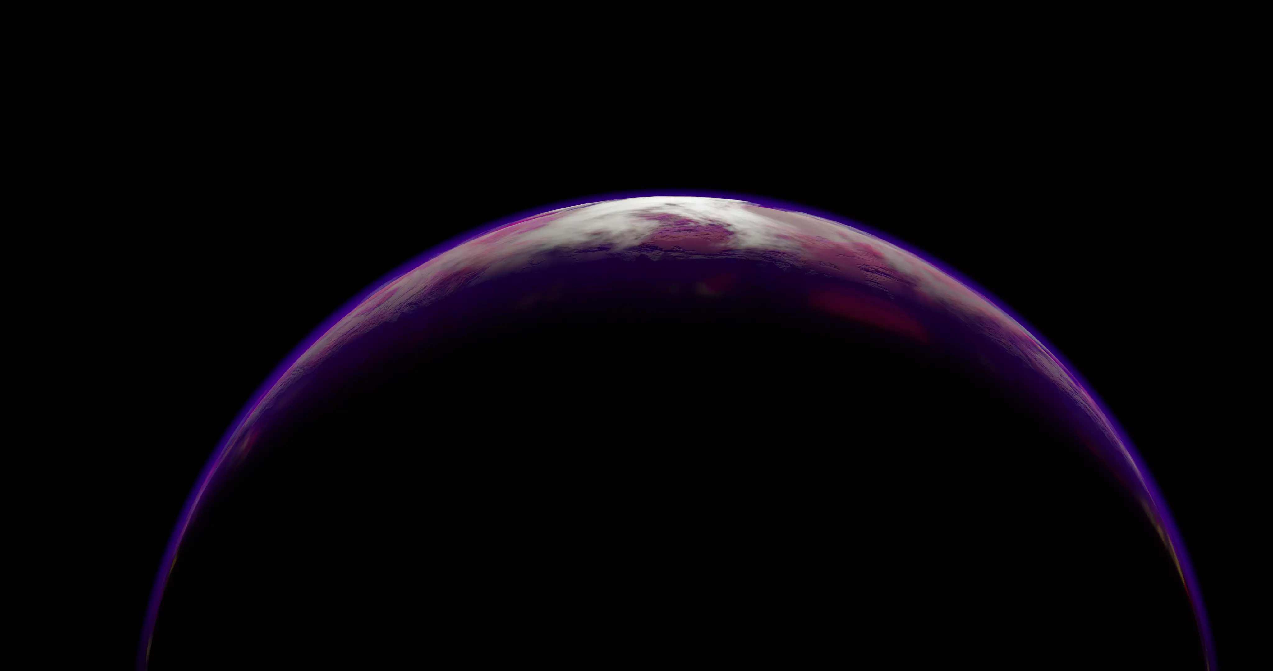 Animated fictional Planet 3D model_0