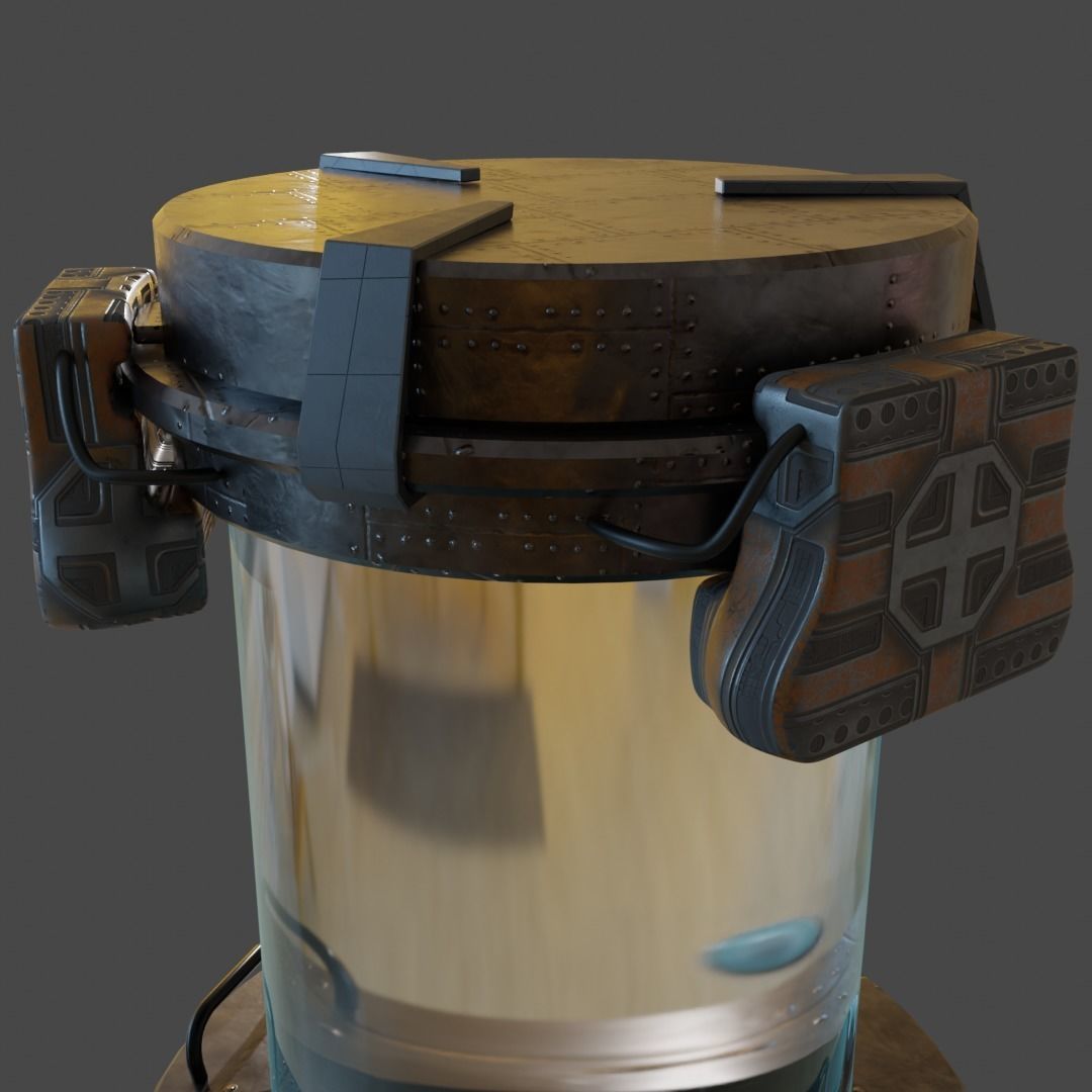 Alien Incubator 3D model_2