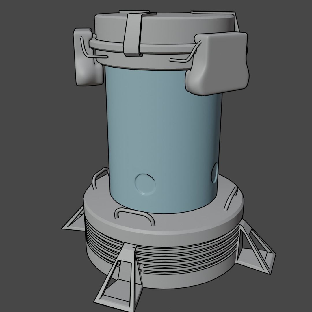 Alien Incubator 3D model_3