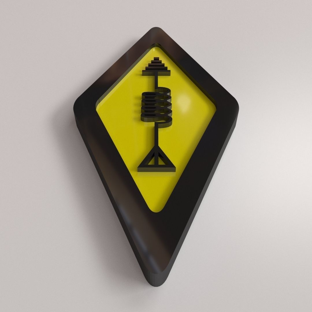 Ham Radio Logo 3D model_1
