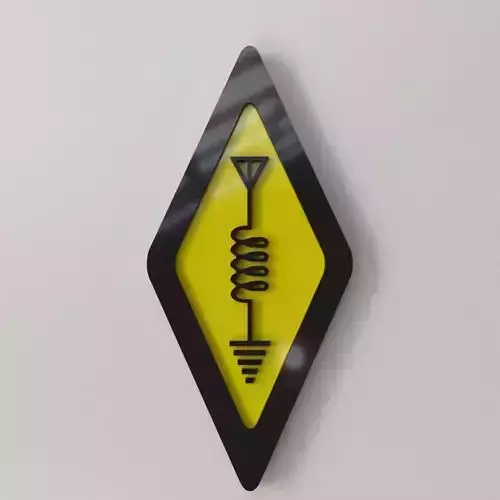 Ham Radio Logo 3D model