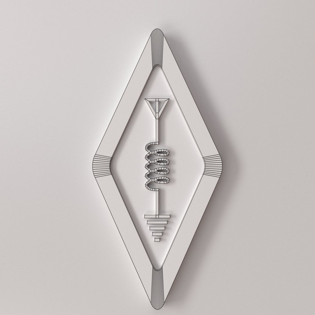 Ham Radio Logo 3D model_4