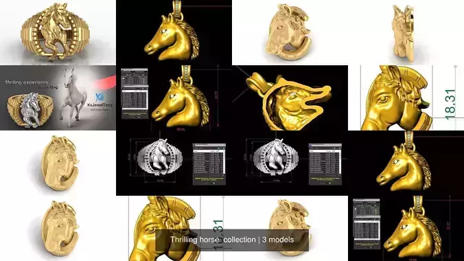 Thrilling horse  collection 