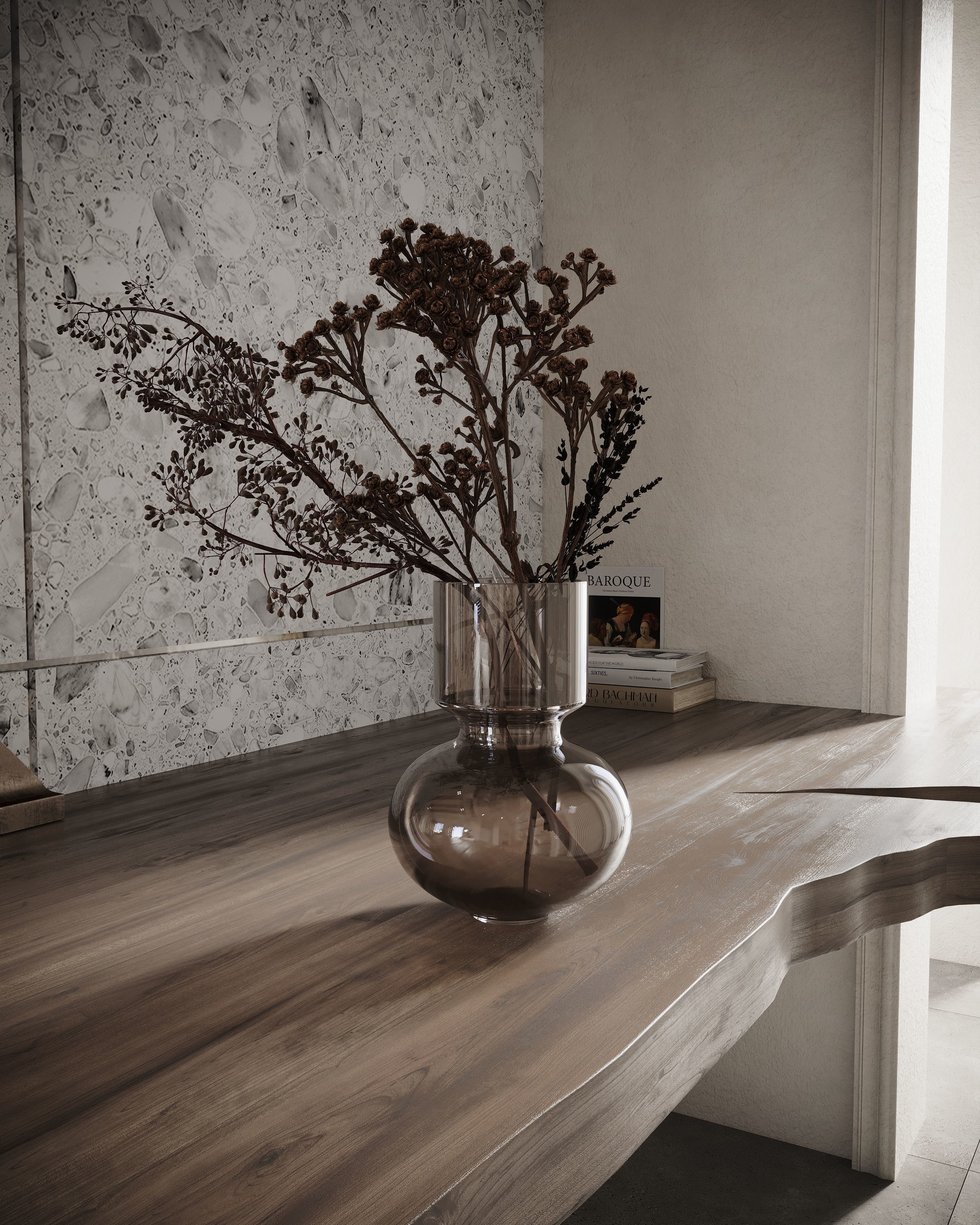 Corona Render Interior Scene Rustic Apartment  3D model_13