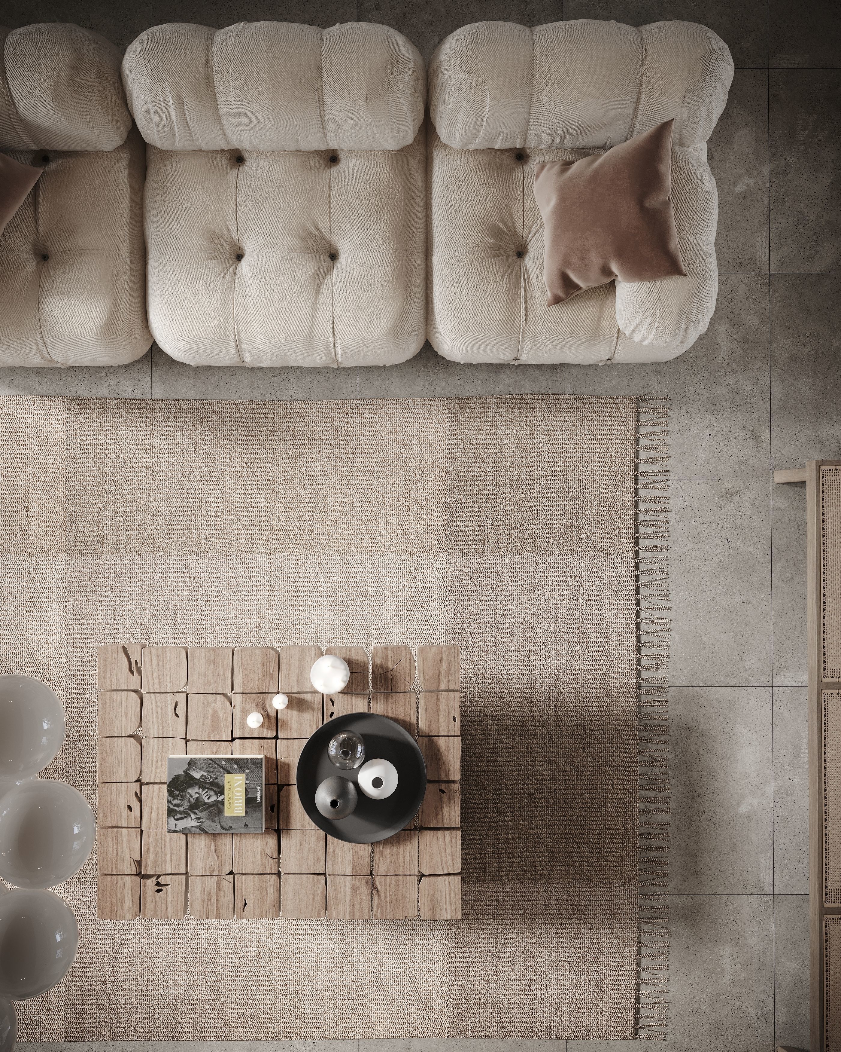 Corona Render Interior Scene Rustic Apartment  3D model_29