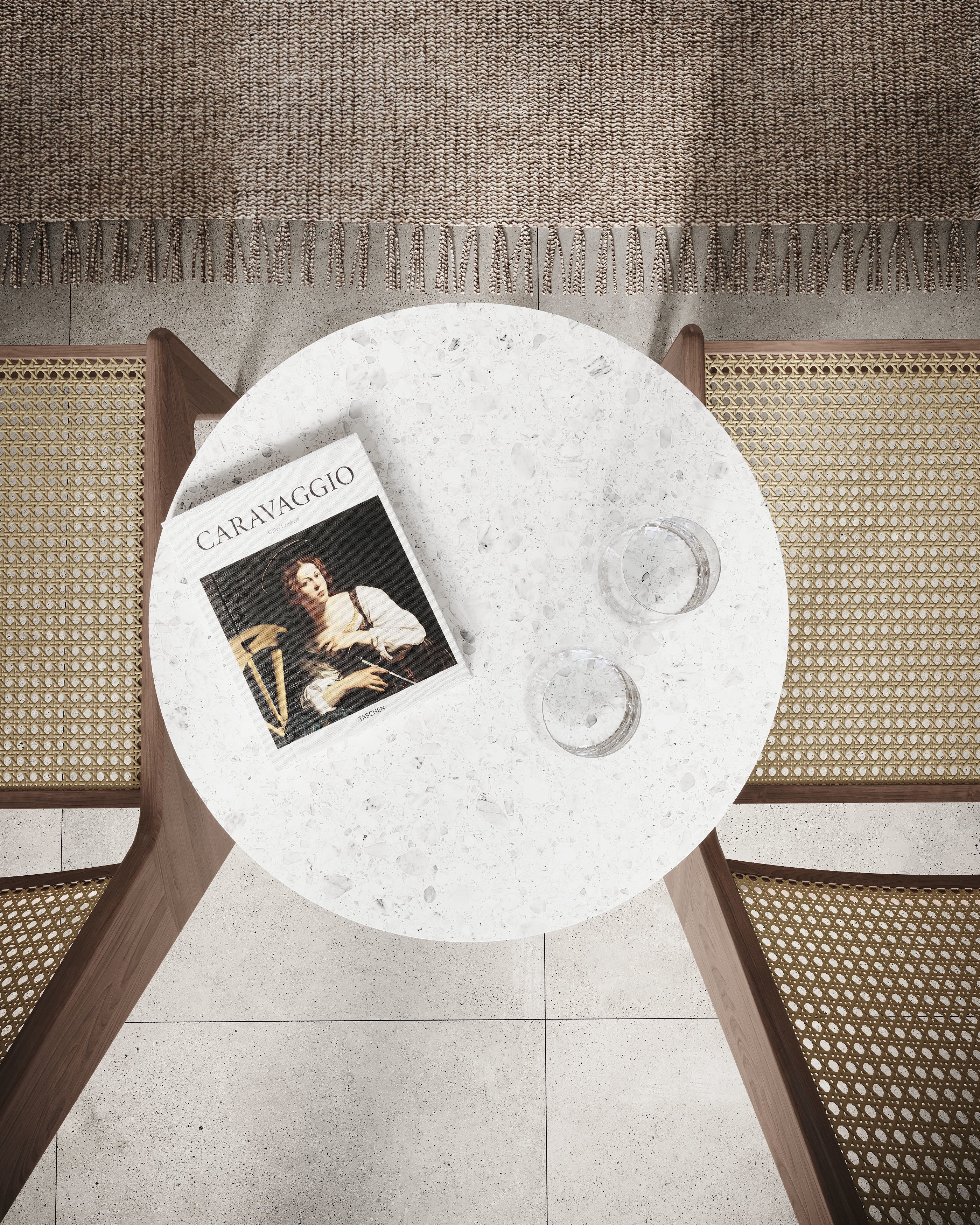 Corona Render Interior Scene Rustic Apartment  3D model_23