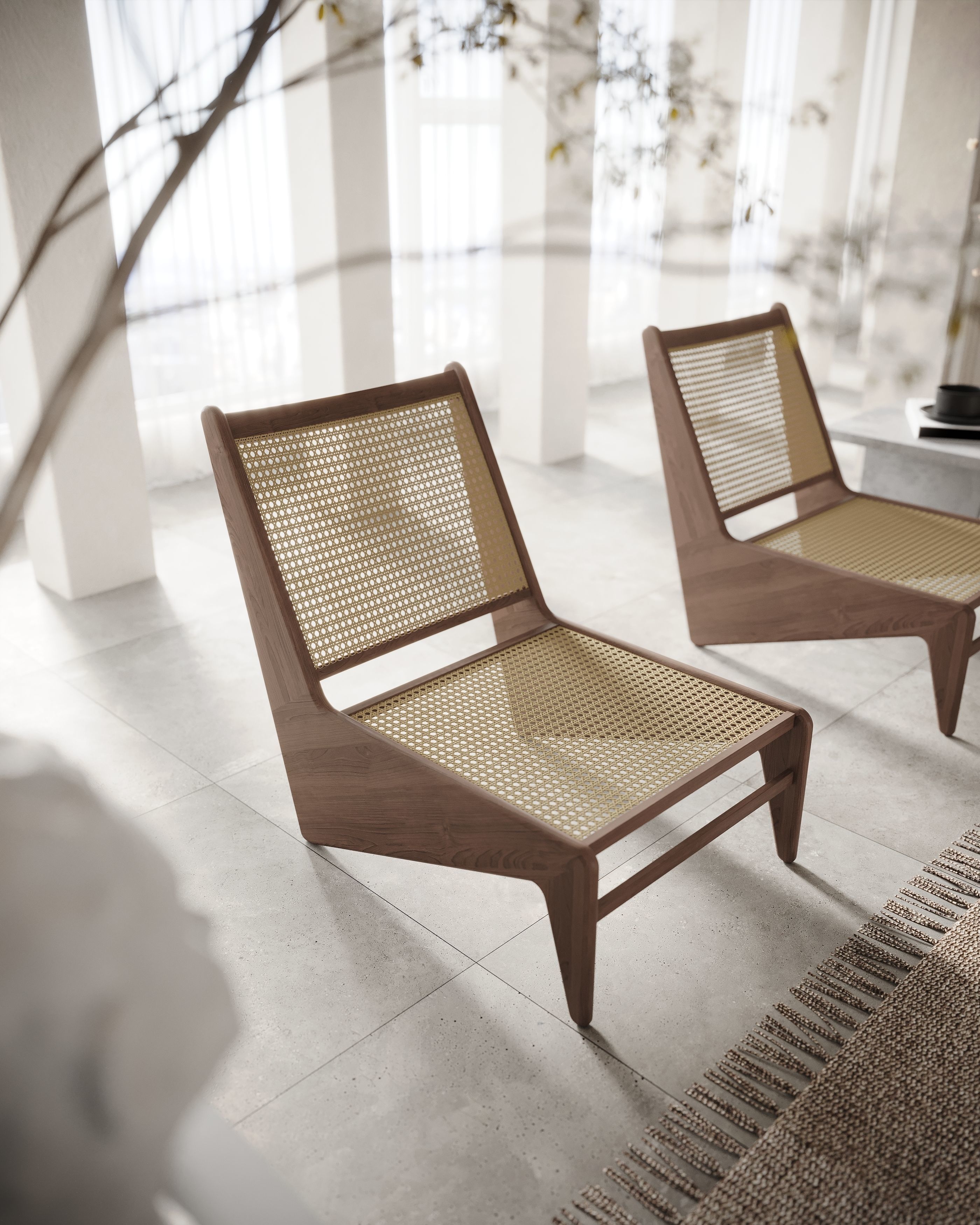 Corona Render Interior Scene Rustic Apartment  3D model_9