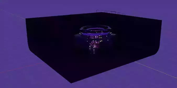 Mushroom Small Village 3D model