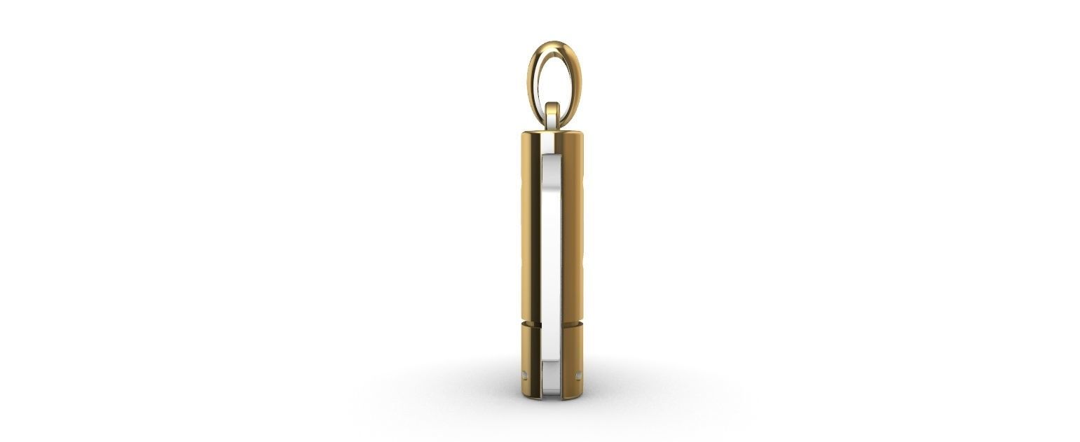 Switchblade Knife Pendant 3D print model_18
