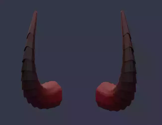 Demon horns 3D print model