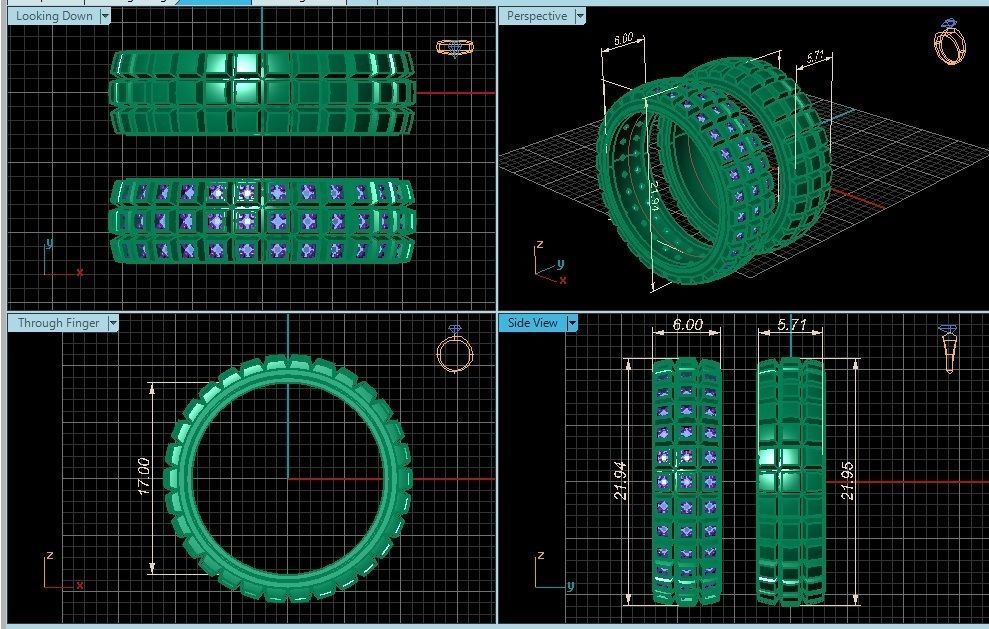 Rings collection 3D Print 3D print model 3D model _1