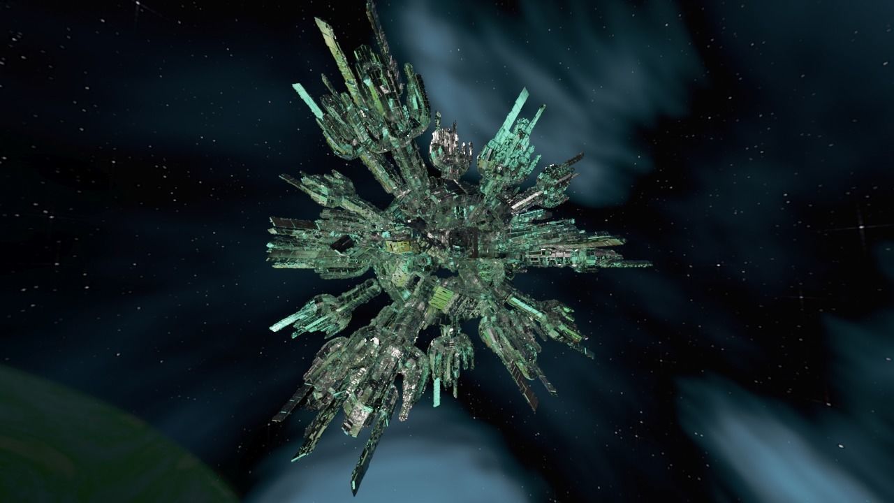 Sci-Fi Outer Space Base Center 3D model_4