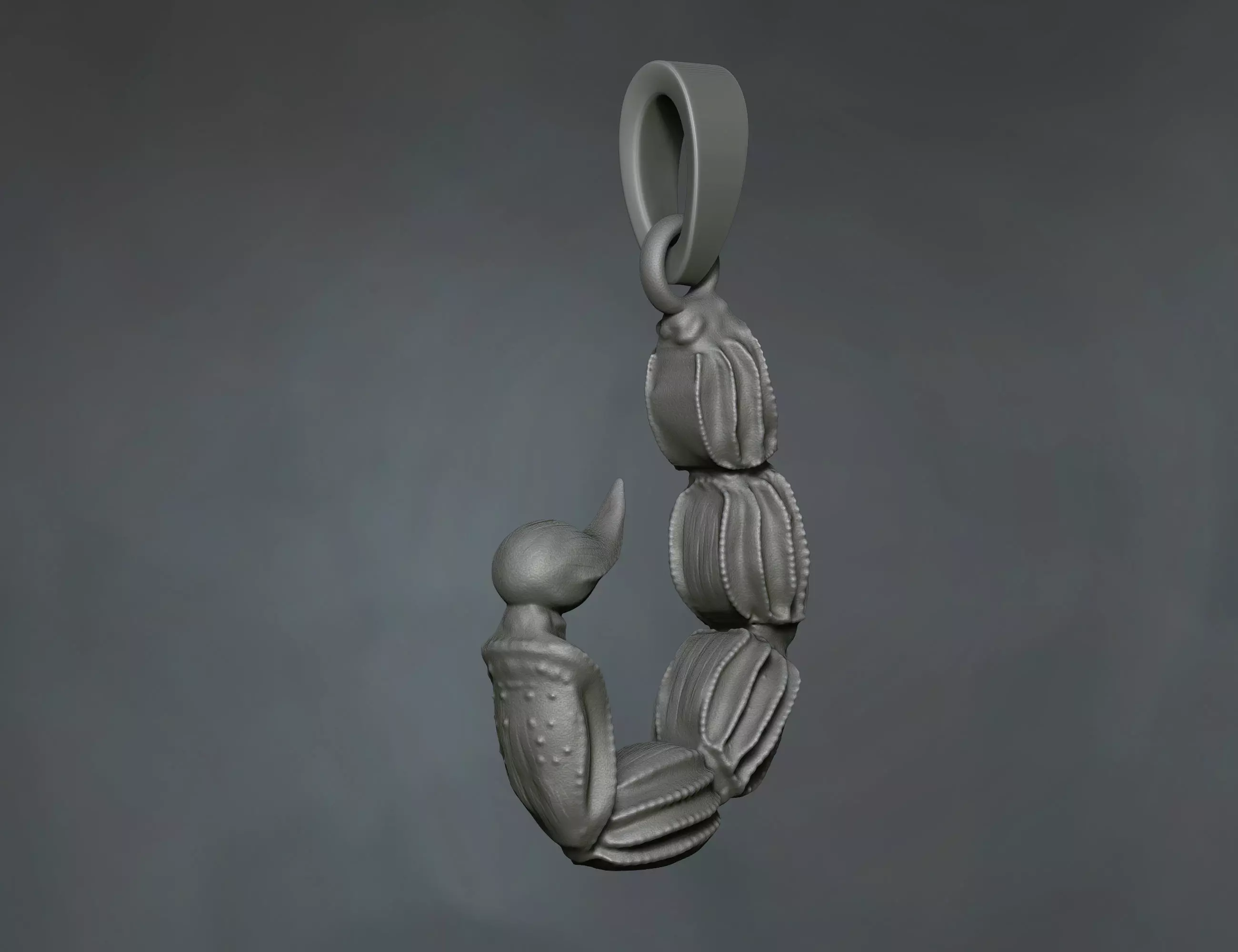 Scorpion Tail Pendant Free 3D print model