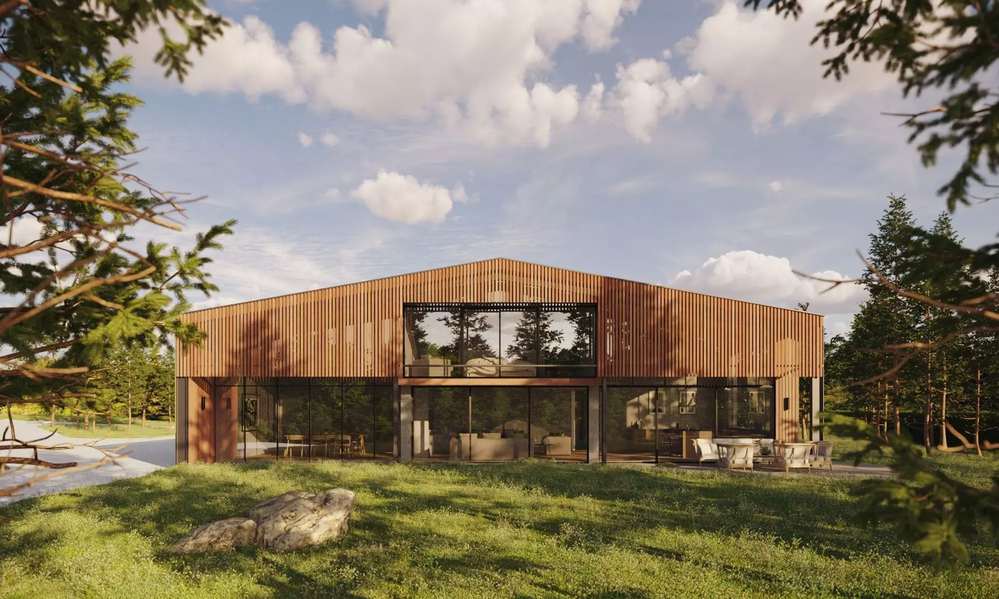 Exterior Archviz 3Ds Max Model Corona 9 3D model_0