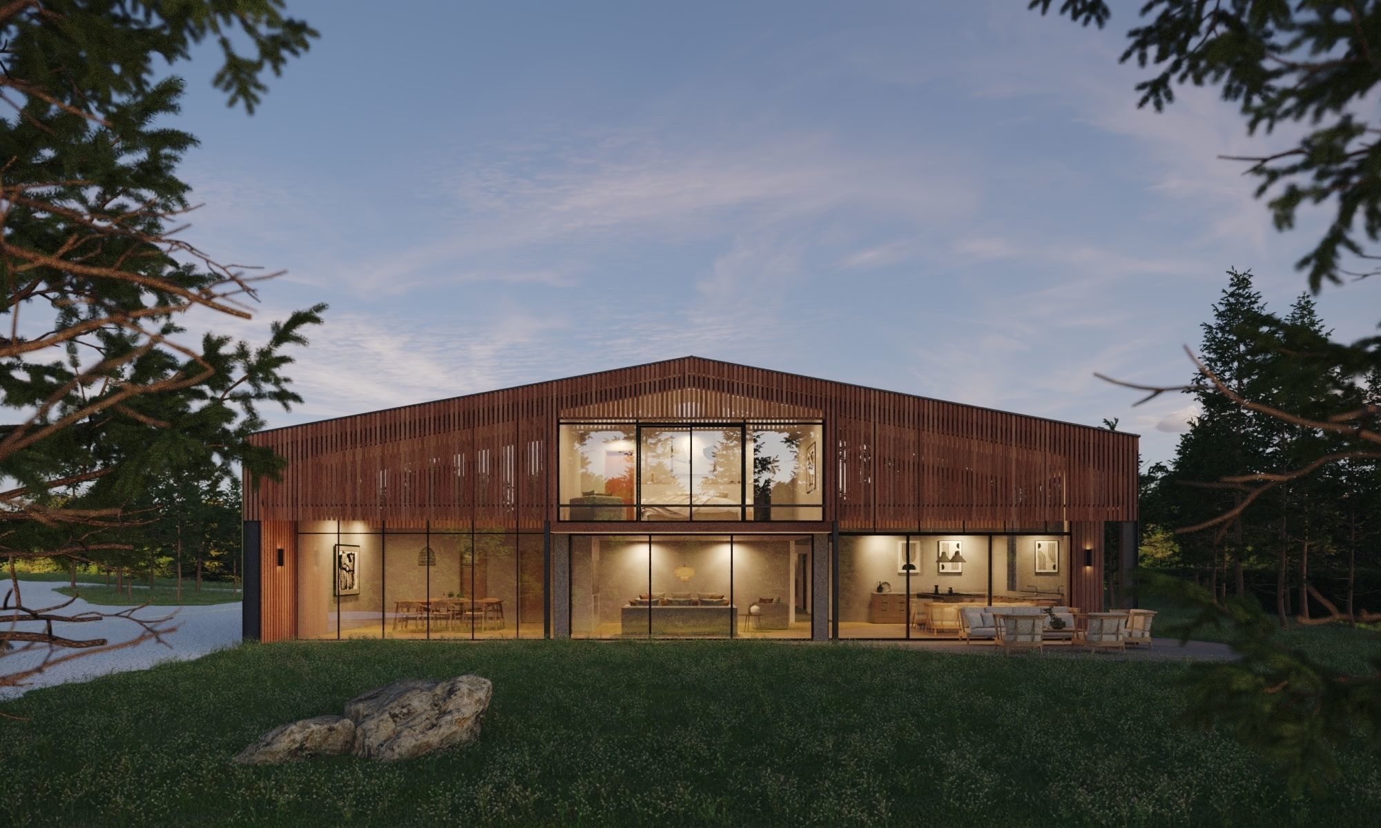 Exterior Archviz 3Ds Max Model Corona 9 3D model_1