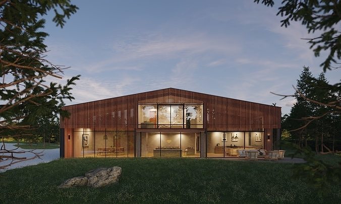 Exterior Archviz 3Ds Max Model Corona 9  3D model 2