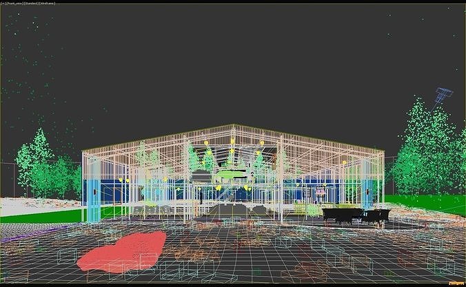 Exterior Archviz 3Ds Max Model Corona 9  3D model 6