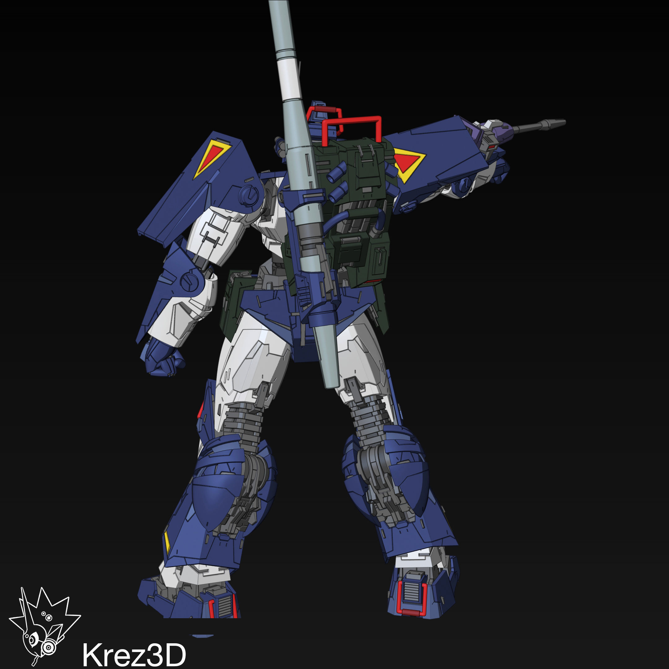 Dougram 3D print model_5