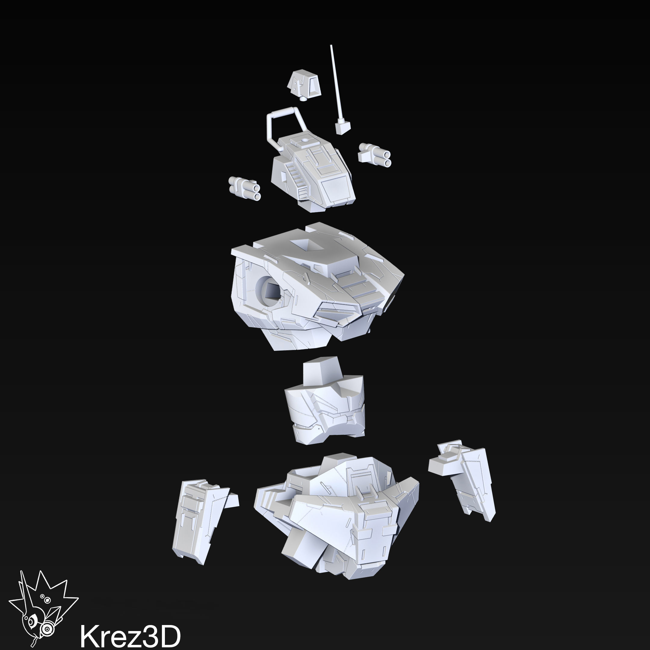 Dougram 3D print model_12