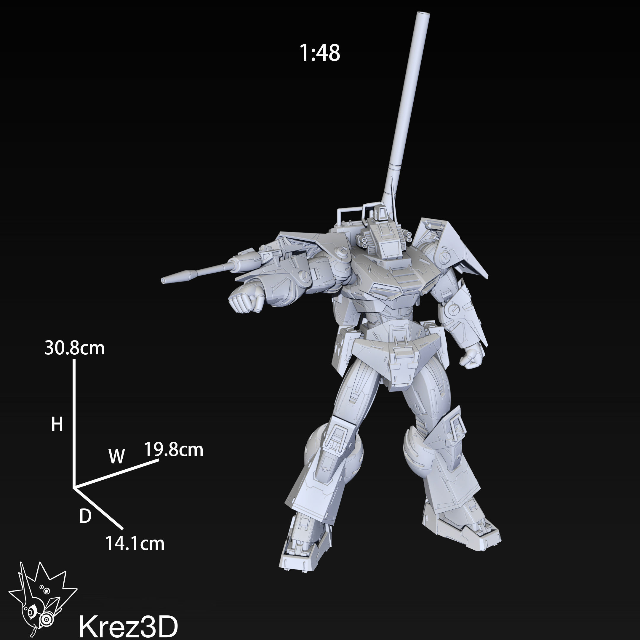 Dougram 3D print model_11