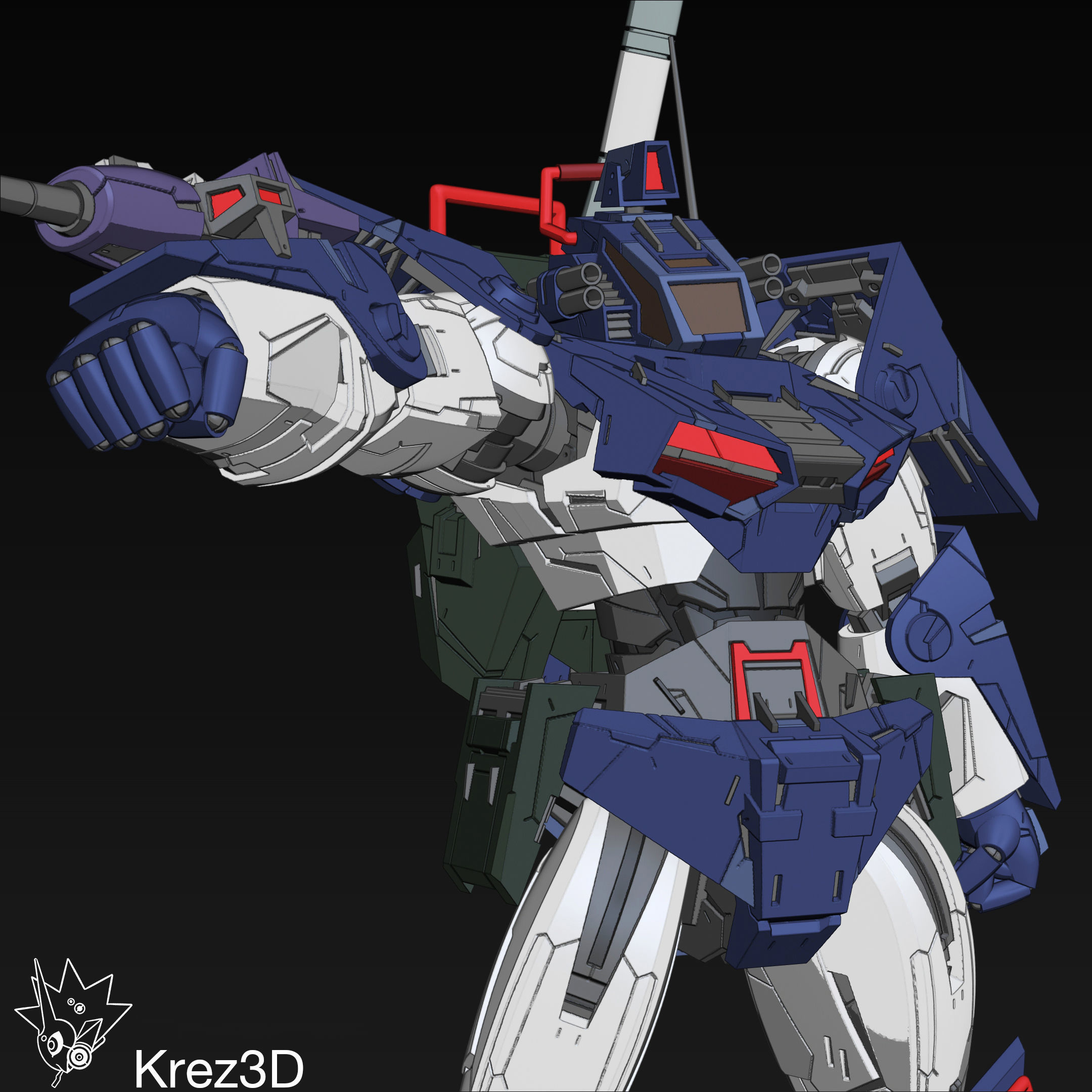 Dougram 3D print model_2