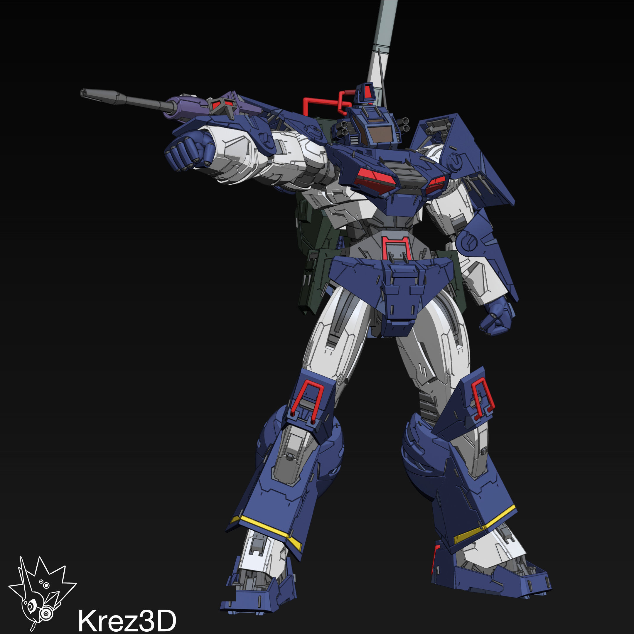 Dougram 3D print model_4