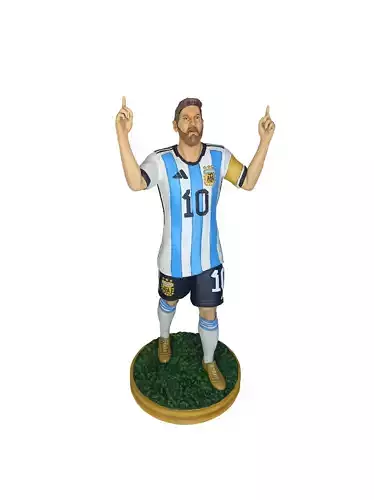 Lionel Messi figure for 3D Print Qatar 2022