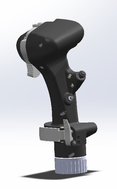 Mirage 2000 stick for simulation with all buttons and switches 3D print model_1