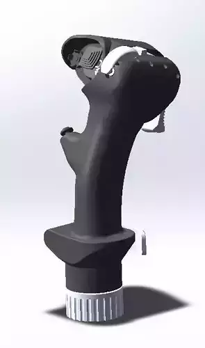 Mirage 2000 stick for simulation with all buttons and switches 3D print model