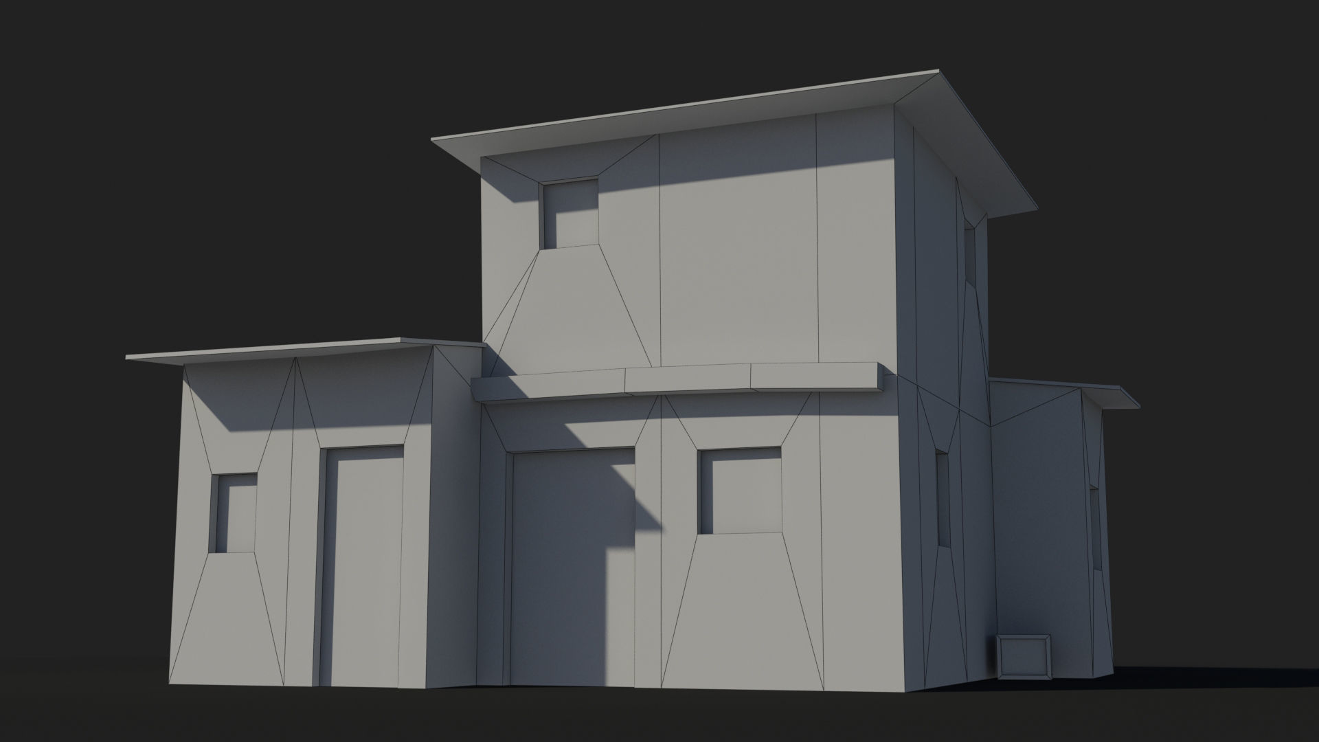 Slum x18 Low-poly 3D model_6